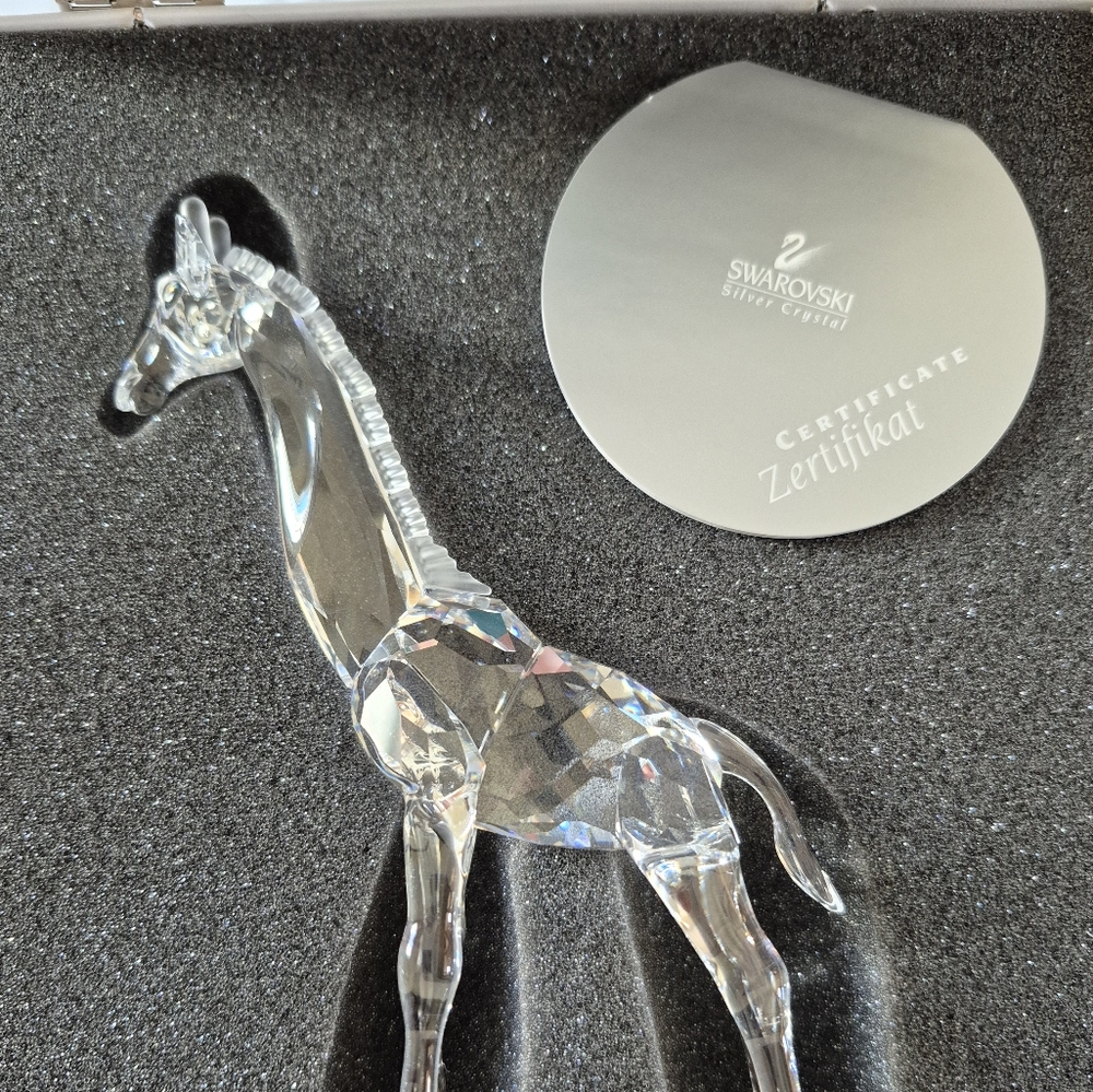 Swarovski Crystal Giraffe Figurine